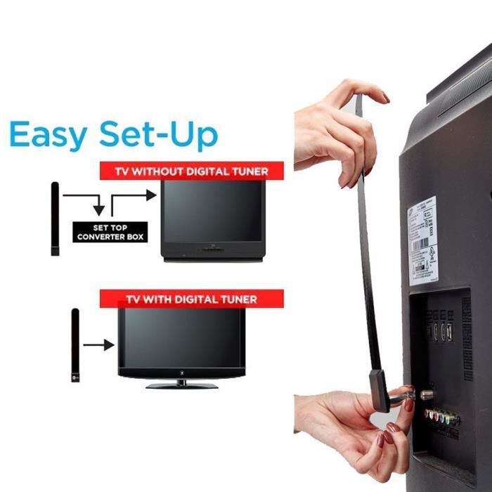 Clear TV Key HDTV FREE TV Digital Indoor Antenna 1080p Ditch Cable
