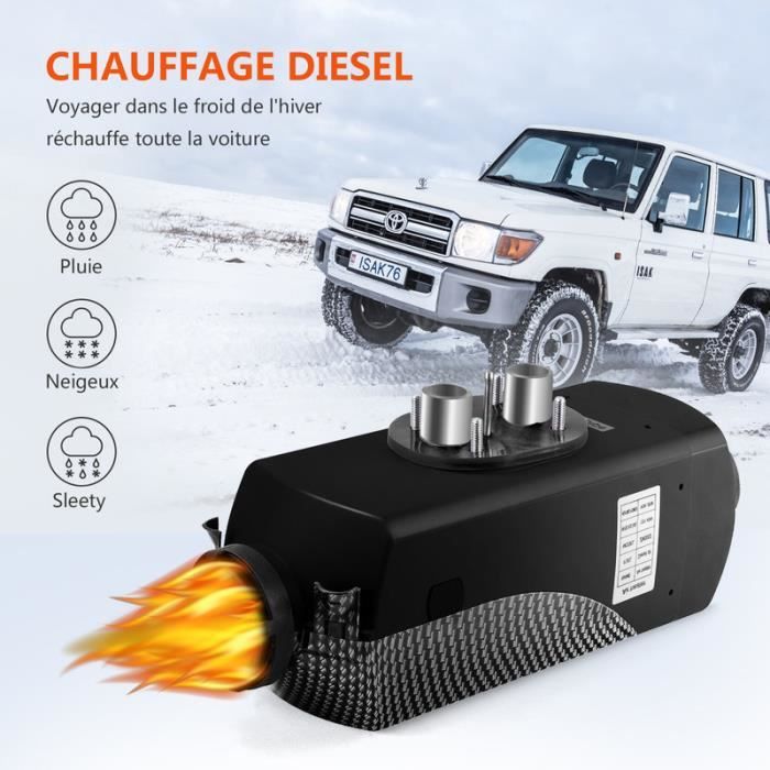 Chauffage Diesel 12V 5KW Air Diesel Heater,Réchauffeur d'air Diesel avec  Affichage à Télécommande d'affichage à Cristaux Liquides