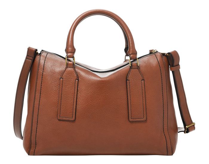 FOSSIL Parker Satchel Brown 172329 sac paule bandouli re