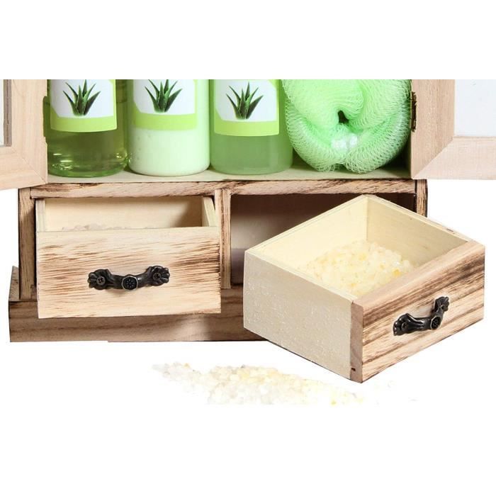 BRUBAKER Cosmetics - Coffret de bain - Aloe vera - 10 Pices - Armoire en  Bois - Ide cadeau - Cdiscount Au quotidien
