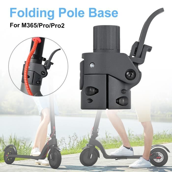 Base De Potence Pliable Pour Trottinette Xiaomi M365/Pro/1S - En Aluminium, Gain De Place, Installation Facile