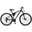 Licorne Bike Vélo VTT haut de gamme. (2 freins à disque) [Noir/Vert citron (2xFrein à disq, 29.00]-3
