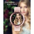 Montre Connectee Femme LYNN Smartwatch Ronde Petite Taille 1,09 Pouces Elegante Montre Sport Tactile Android iOS Podometre Cardi-3