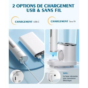 Hydropulseur Dentaire Portable Sans Fil HyJet - 8 Buses - Rechargeable