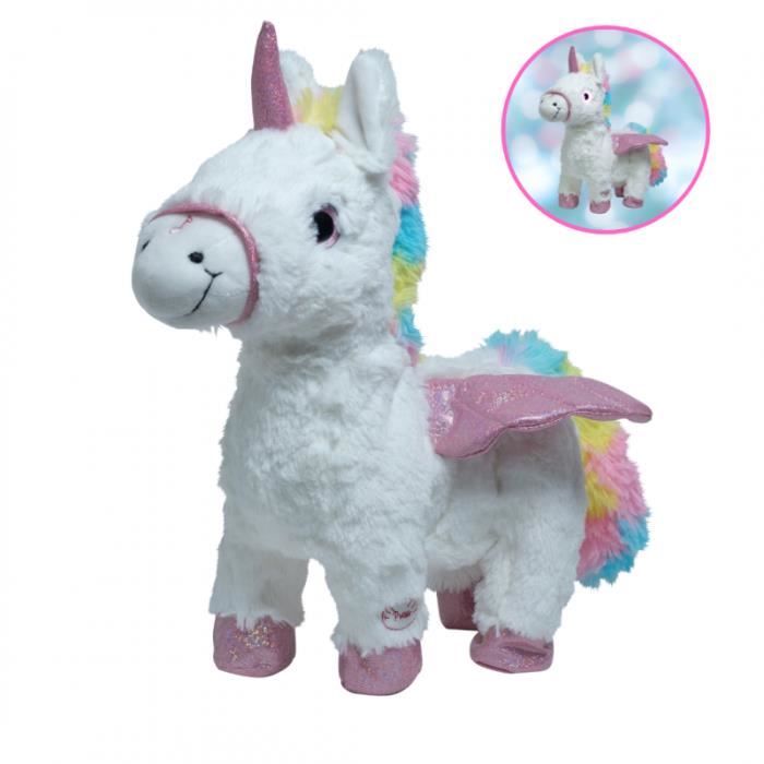 Peluche licorne store interactive