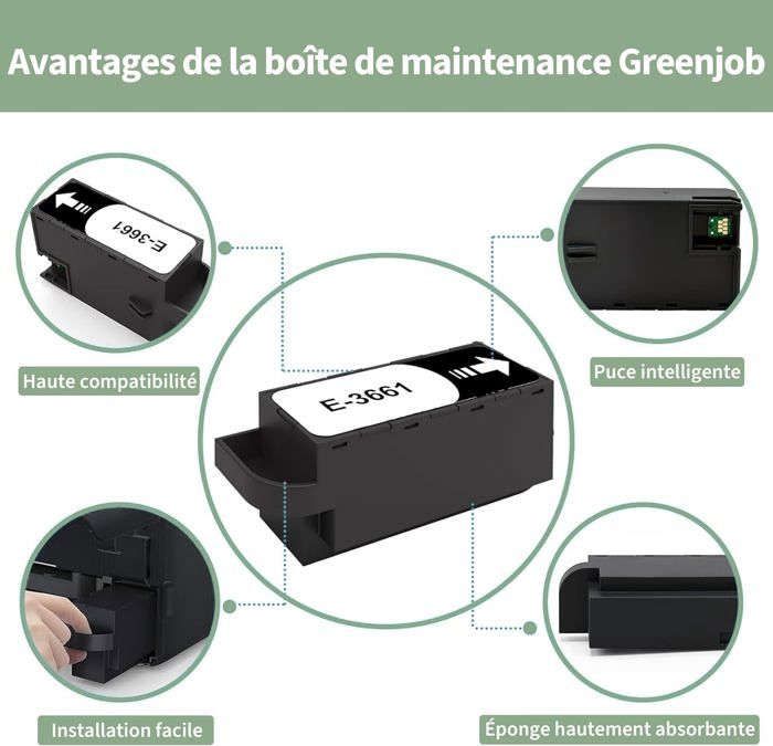 Kit D'entretien T3661 Pour Imprimante - Éponge, Puce Intelligente - Neuf