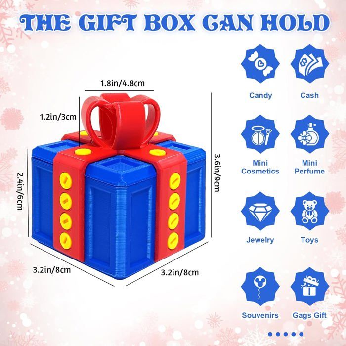 BoîTe Cadeau Really Annoying 8CM Coffret Cadeau Amusant en 3D Boîte à
