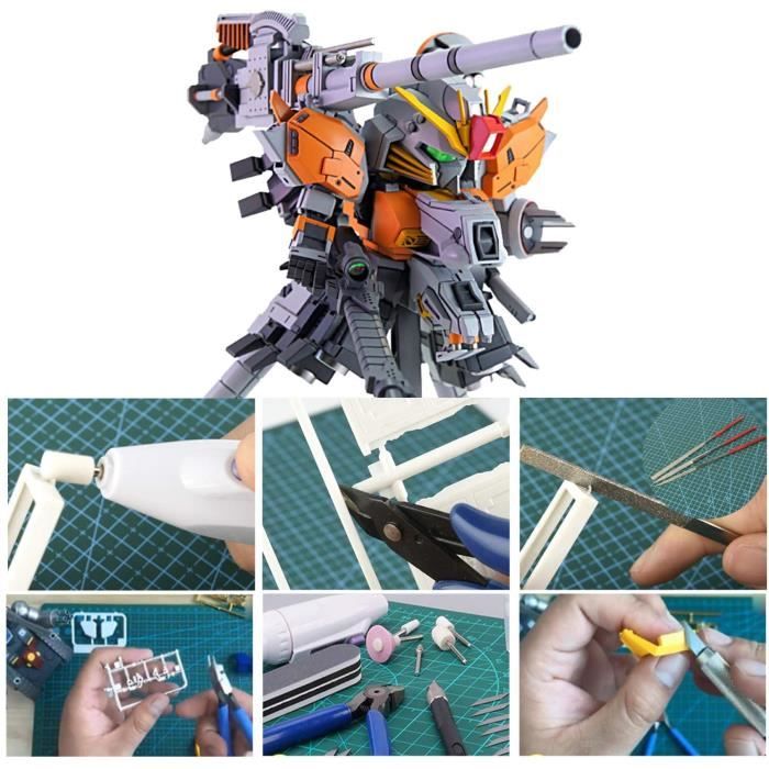 64PCS Outils pour Maquette Gundam Outillage Modélisme pour Hobby Building  Craft Set DIY Construction et Réparation du Modèle - Cdiscount Jeux - Jouets