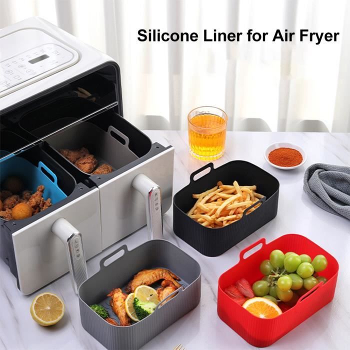 Grille Friteuse à Air Antiadhésive 22 Cm - Plateau De Rechange Réutilisable Pour Air Fryer