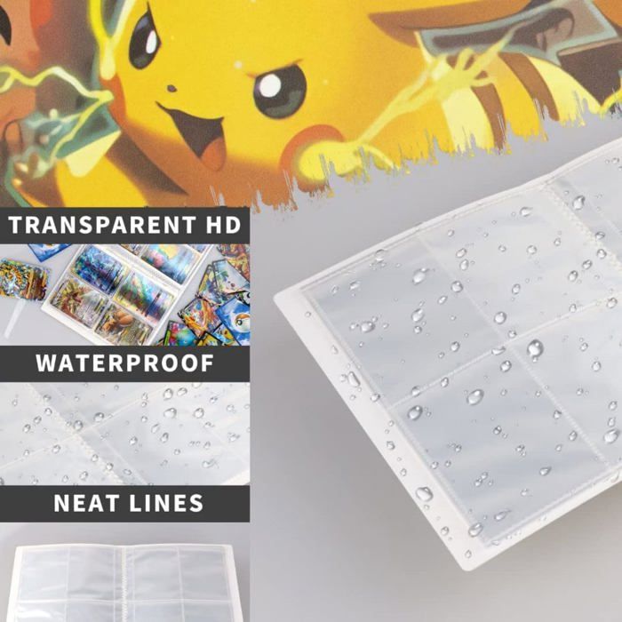 Classeur 240 Cartes à Collectionner – 30 Pages, Poches 6,6×9,4 Cm, Couverture Imprimée, Cadeau