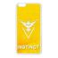 Coque 2d Pour Iphone Cote Blanc Pokemon Go Team Instinct Jaune Cdiscount Telephonie
