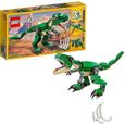 LEGO 31058 Creator 3-en-1 Le Dinosaure Feroce, Jouet de Construction, Figurines Dinosaures, T. Rex, Triceratops et Pterodacty-0