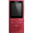 Lecteur Audio Portable Walkman SONY 8Go Rouge - USB 2.0 - Ecouteurs binauraux-0