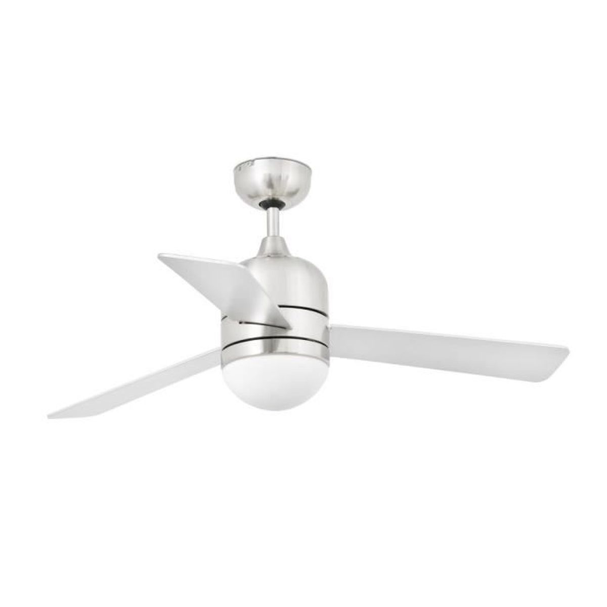 Ventilateur De Plafond Avec Eclairage Lorefar Cebu Nickel Mat Avec Telecommande 3 Pales Reversibles Diametre 102 Cm Eclairage 2xe14 Achat Vente Ventilateur De Plafond Cdiscount