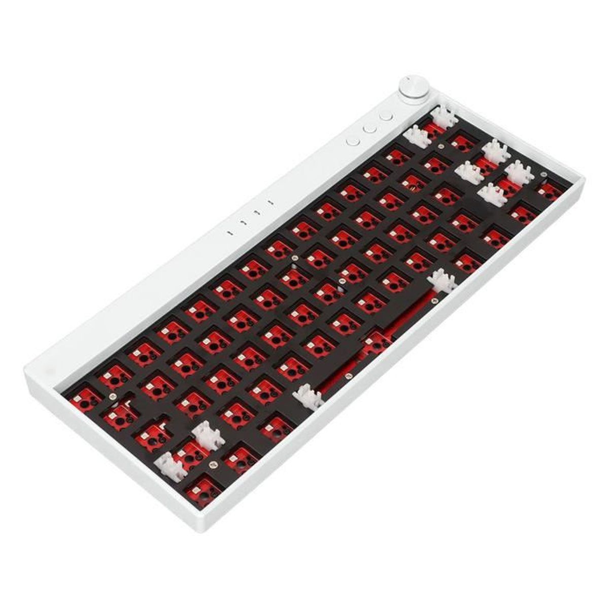Clavier Mécanique Personnalisé 75% Blanc - Filaire/sans Fil - QWERTY Anglais - Neuf