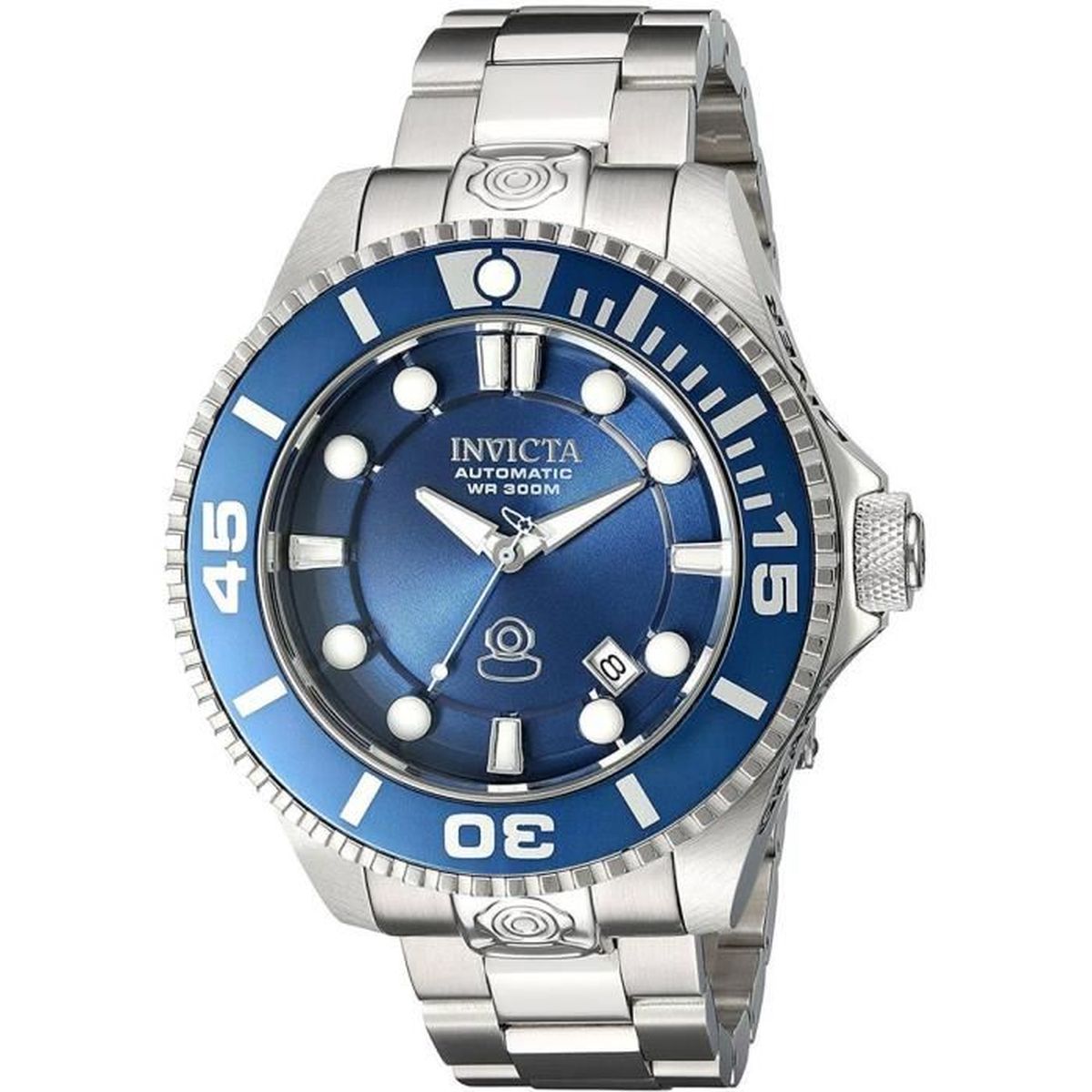 Bracelet De Montre Invicta 20 Mm - Acier Inoxydable Avec Maillons Noirs - Neuf Sans étiquette