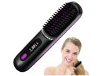 AUTREMENT Brosse Lissante Sans Fil, Mini Lisseur Cheveux Sans Fil, Brosse Chauffante Lissante, Lisseur Barbe Homme USB Rechargeable, Lisseur