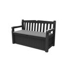 Banc de jardin EDEN avec Coffre en résine 265L - Anthracite - KETER