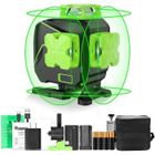 Huepar 16 Lignes 4D Niveau Laser En Croix 4X360 Ligne Faisceau Vert Auto-Nivelant Charge USB Usage de Batterie Sèche&Li-ion-S04CG-L