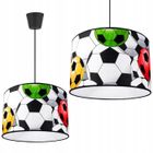LIGHT HOME LH Light-Home - SOCCER - Abat Jour Suspension Luminaire Lustre - E27 - Classique 1-Lumières - Jaune, Rouge et Vert