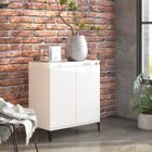 vidaXL Buffet Blanc brillant 60x35x70 cm Aggloméré