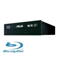 ASUS Graveur interne Blu-Ray 14x - Lecteur 12x Blu-Ray - Interface SATA - Mémoire tampon 4 Mo - Format compatible BDXL, DVD et CD