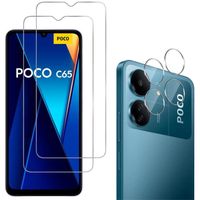 Verre Trempé pour Xiaomi Poco C65 et Protection Caméra [Pack 2] Film Vitre Protection Phonillico®