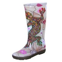 Bottes De Pluie Femme Jinitaimei - Caoutchouc Imperméable - Bottines Mollet Large - Taille à Vérifier Dans Le Tableau - 7