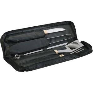 USTENSILE Set d'ustensiles pour barbecue - 205829 - Blanc