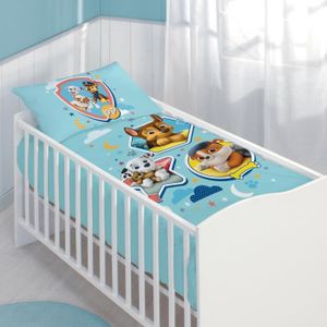 Parure de lit 3 pièces pour lit de bébé 90 x 120 cm avec drap-housse et tour de lit 60 x 120 cm 
