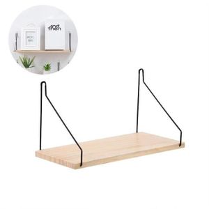 Etagere Murale Bois Gris Cdiscount