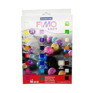 PATE POLYMÈRE FIMO Kit de pâte à modeler de 24 coloris