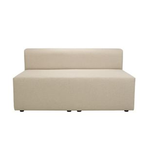 CANAPE MODULABLE PINOT – Double chauffeuse 140 pour canapé modulable en tissu, MADE IN FRANCE - Beige