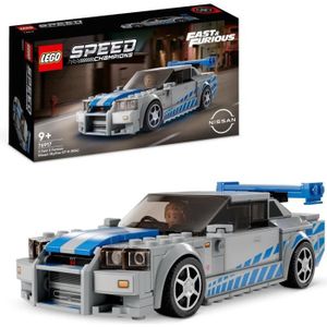 ASSEMBLAGE CONSTRUCTION LEGO Speed Champions 76917 Nissan Skyline GT-R (R34) 2 Fast 2 Furious, Maquette de Voiture