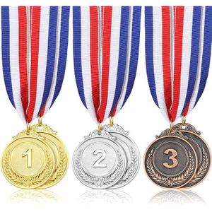 Torche Award médailles 2 Douzaine Argent or médailles de bronze Olympiques style Award médailles 