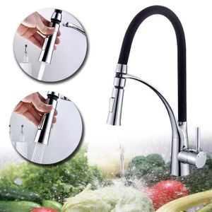Hootecheu Mitigeur Thermostatique de Douche Mural Unique Sorties Bass Robinet de M/élangeur en Lation Chrom/é pour Salle de Bain Baignoire avec Raccord