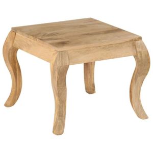 Petite Table Basse Orientale Pliante En Bois Ashkar Blanc 45cm