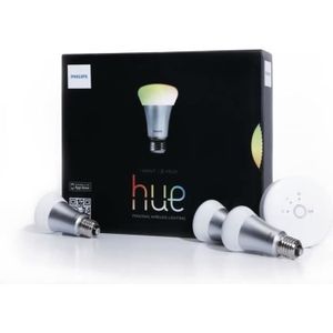 AMPOULE INTELLIGENTE Philips Kit de démarrage 3 ampoules Hue White and Color E27 + pont de connexion Hue 1ère génération