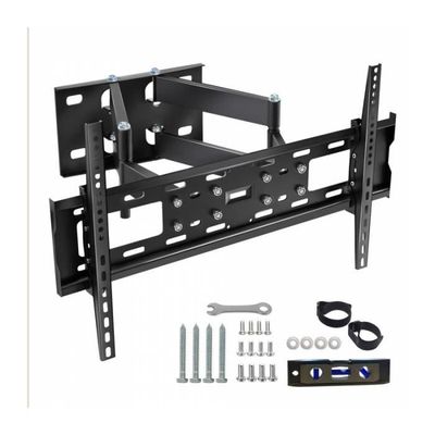 Support TV Mural Longue Portée 838mm - Pivotant 180° Inclinable Pour écrans 32-75" Jusqu'à 45kg