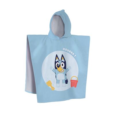 Cape De Bain Pokémon Enfant – 100% Coton OEKO-TEX 60x120 Cm Bleu Ciel