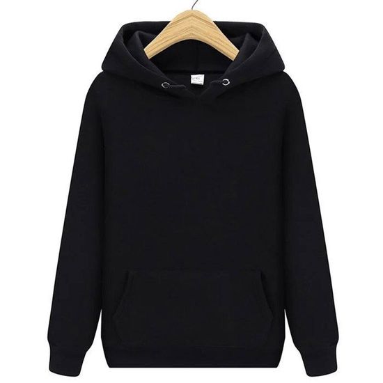 Générique Sweat à Capuche Homme Couleur Unie Hoodie Sweat Pull