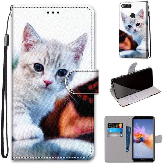 Coque Magnétique Kukoufey Pour Huawei Honor 8S / Y5 2019 – Étui Flip En Cuir, Protection Complète, Fermeture Magnétique