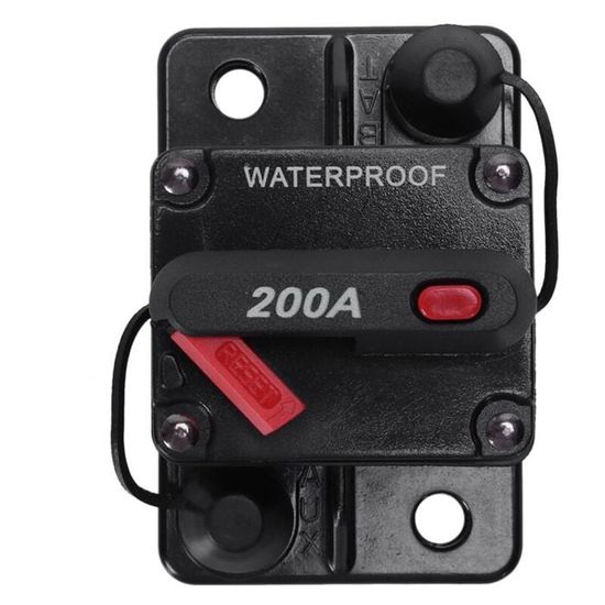 Disjoncteur Voiture 20A 12V-24V DC - Protection Circuit Audio Auto Avec Réinitialisation Manuelle