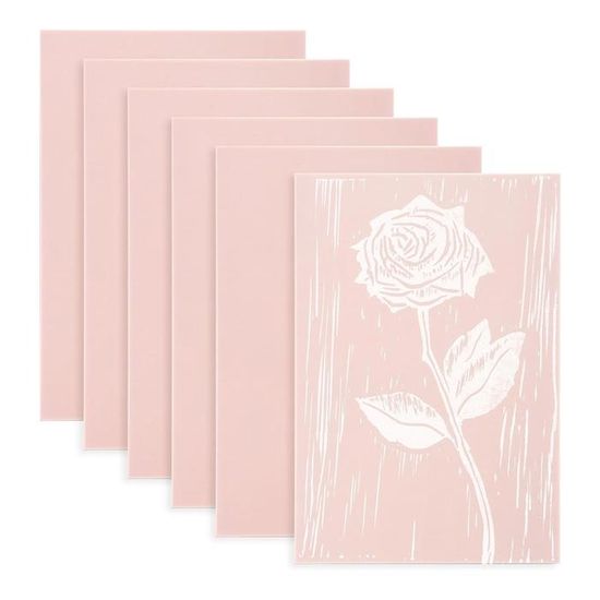 Lot 10 Plaques De Linogravure En Caoutchouc 5x5x1 Cm – Carrés Et Ronds – Gomme à Graver Multicolore – DIY, Scrapbooking, Cartes Postales – Tampons Créatifs
