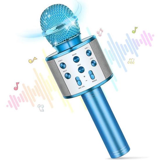 VGEBY Mini machine de karaoké Mini karaoké avec microphone sans fil et  haut-parleur Bluetooth portable pour enfants adultes (rose) - Cdiscount  Jeux - Jouets