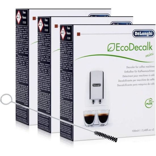 3X Entkalker Delonghi Ecodecalk Mini Power Plus Mit