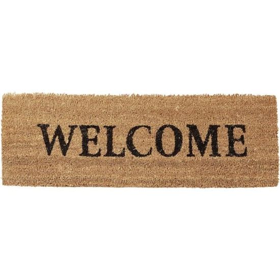 Helloshop26 – Paillasson fibres de coco antidérapant – Dimensions 1,5 x 75 x 45 cm – Résistant à l'humidité – Nettoyage facile par dépoussiérage