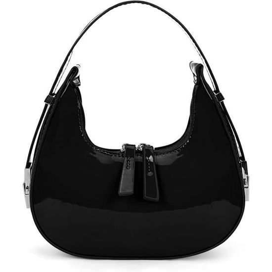 Sac à Main Bandoulière Hobo Style & Co Noir - Taille Medium, Neuf Avec étiquette (Ref Org 68)