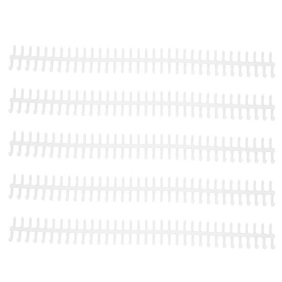 10 Peignes De Reliure Plastique à Double Boucle - Pour Relier Documents, Rapports Ou Cahiers - Trous 30, Longueur 27,5 Cm