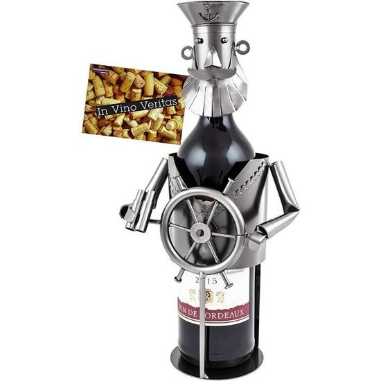 Porte-bouteille De Vin Décoratif En Métal - Motif Camping-car Aventure - Décoration Rustique Pour Intérieur Ou Extérieur